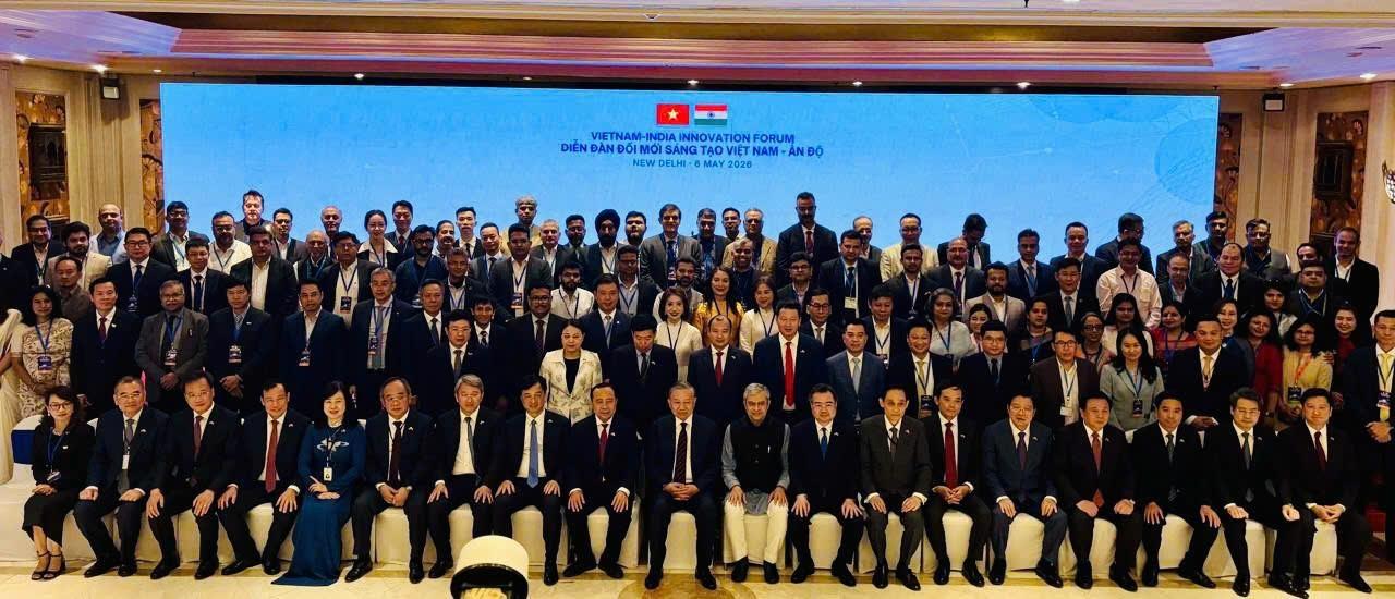  Các đại biểu tham dự Diễn đàn Đổi mới sáng tạo Việt Nam - Ấn Độ tại New Delhi. 