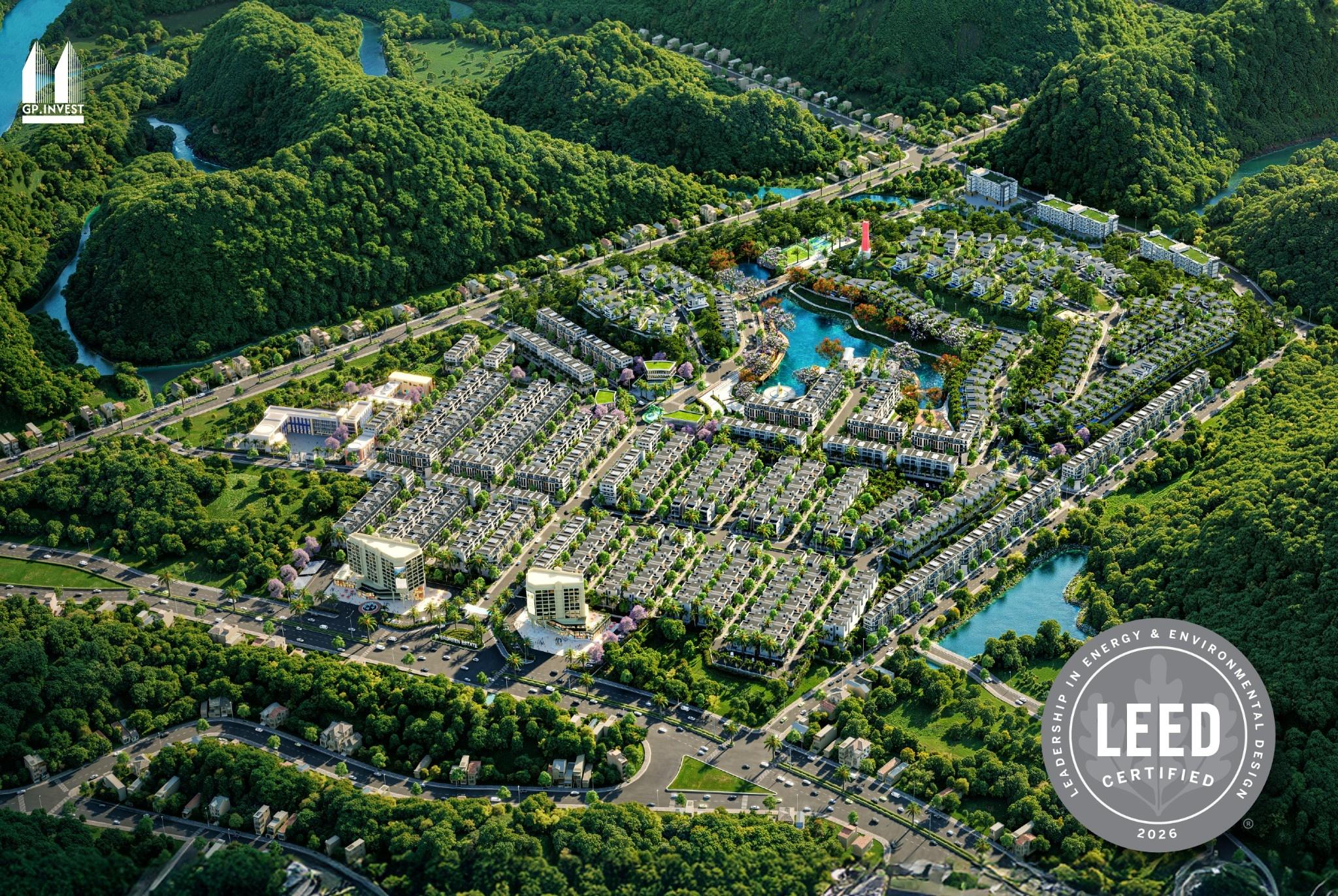  Evergreen Estate thể hiện tư duy quy hoạch đô thị phức hợp bài bản, đan cài những mảng xanh sinh thái và tiện ích hiện đại. 