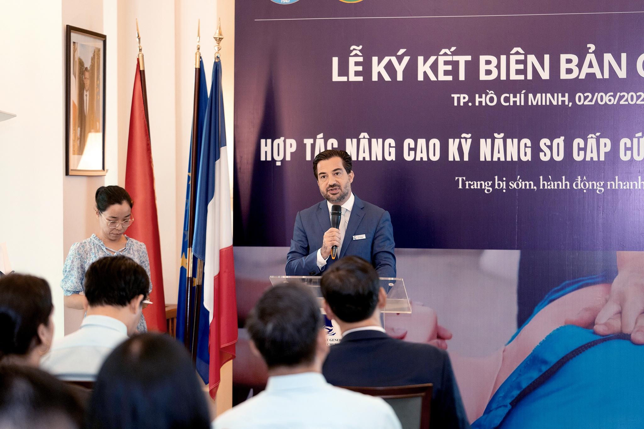  Ông Thibaut Giroux - Chủ tịch Phòng Thương mại và Công nghiệp Pháp tại Việt Nam (CCIFV). 