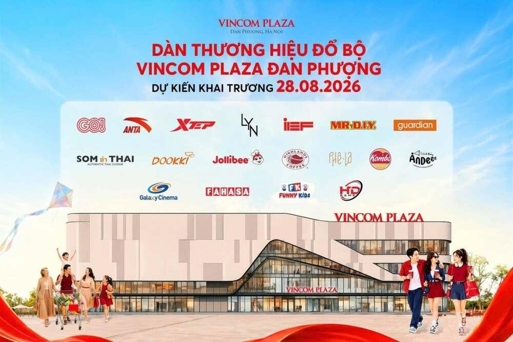 Vincom Plaza Đan Phượng là mảnh ghép thương mại quan trọng, bổ sung điểm đến mua sắm, ẩm thực và giải trí cho cư dân phía Tây Thủ đô.