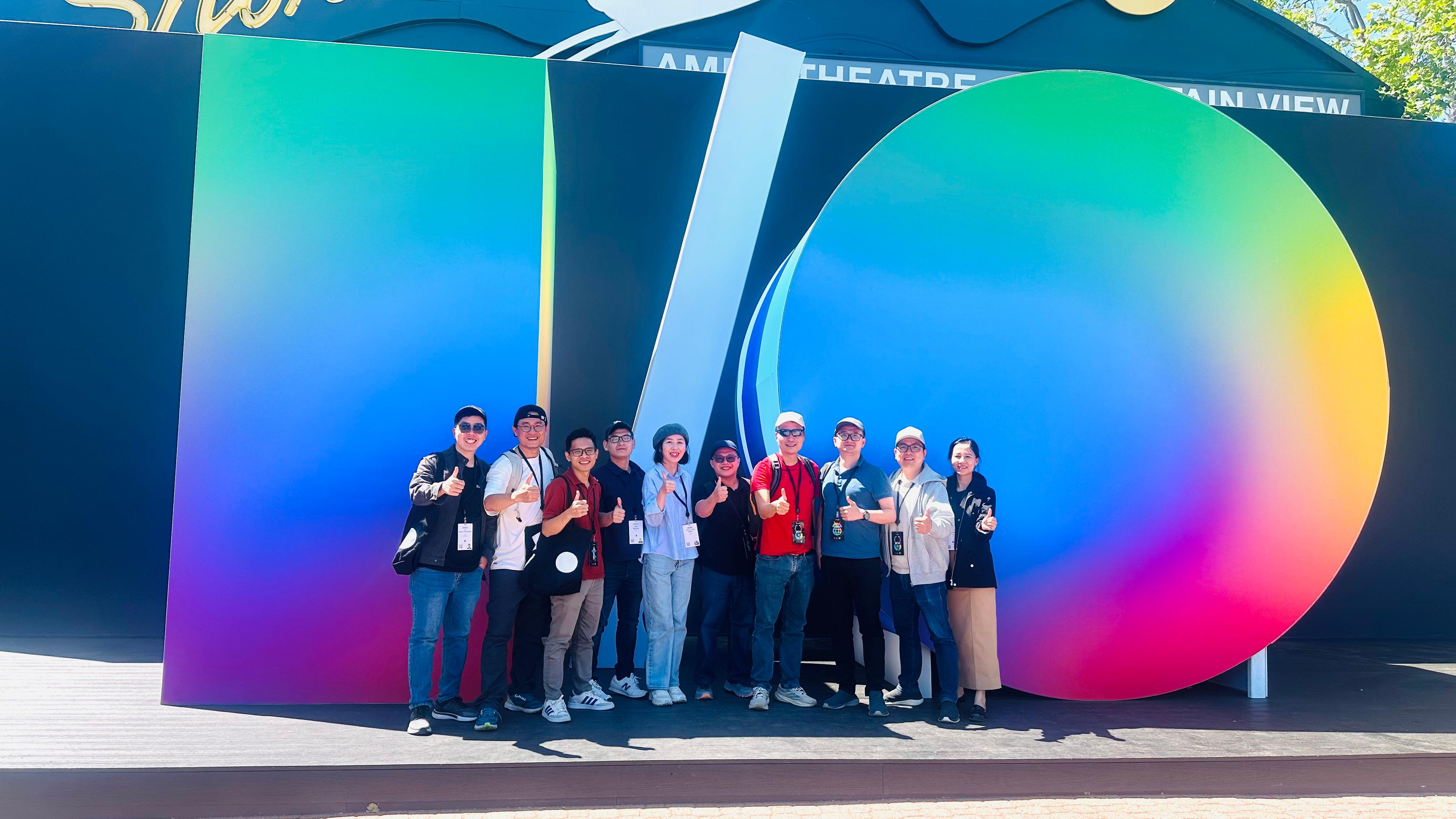  Đội ngũ lãnh đạo trẻ của Zalo tại Google I/O 2026. 
