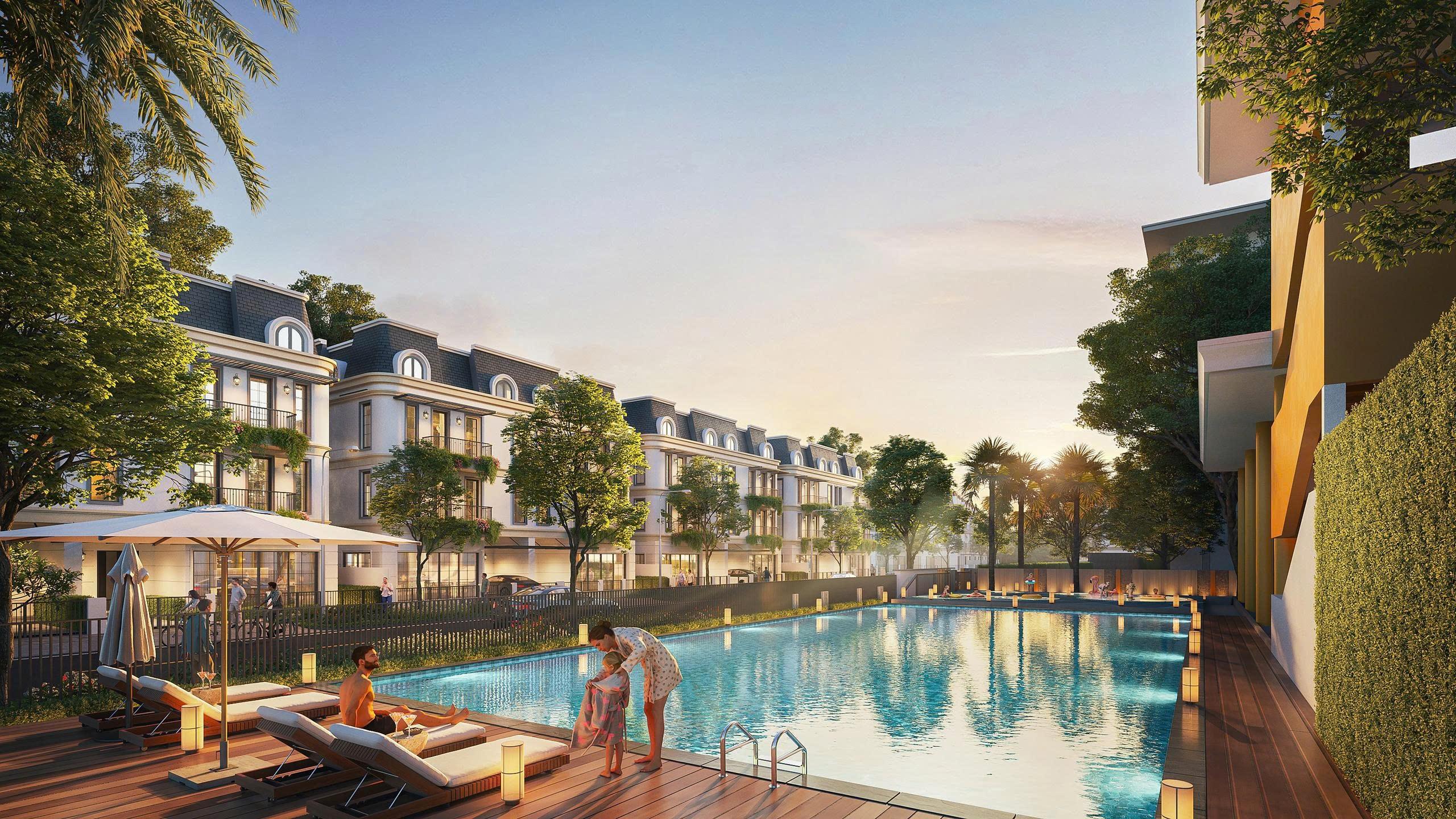  Salacia Villas thiết lập chuẩn sống nghỉ dưỡng tại nhà. Ảnh phối cảnh. 