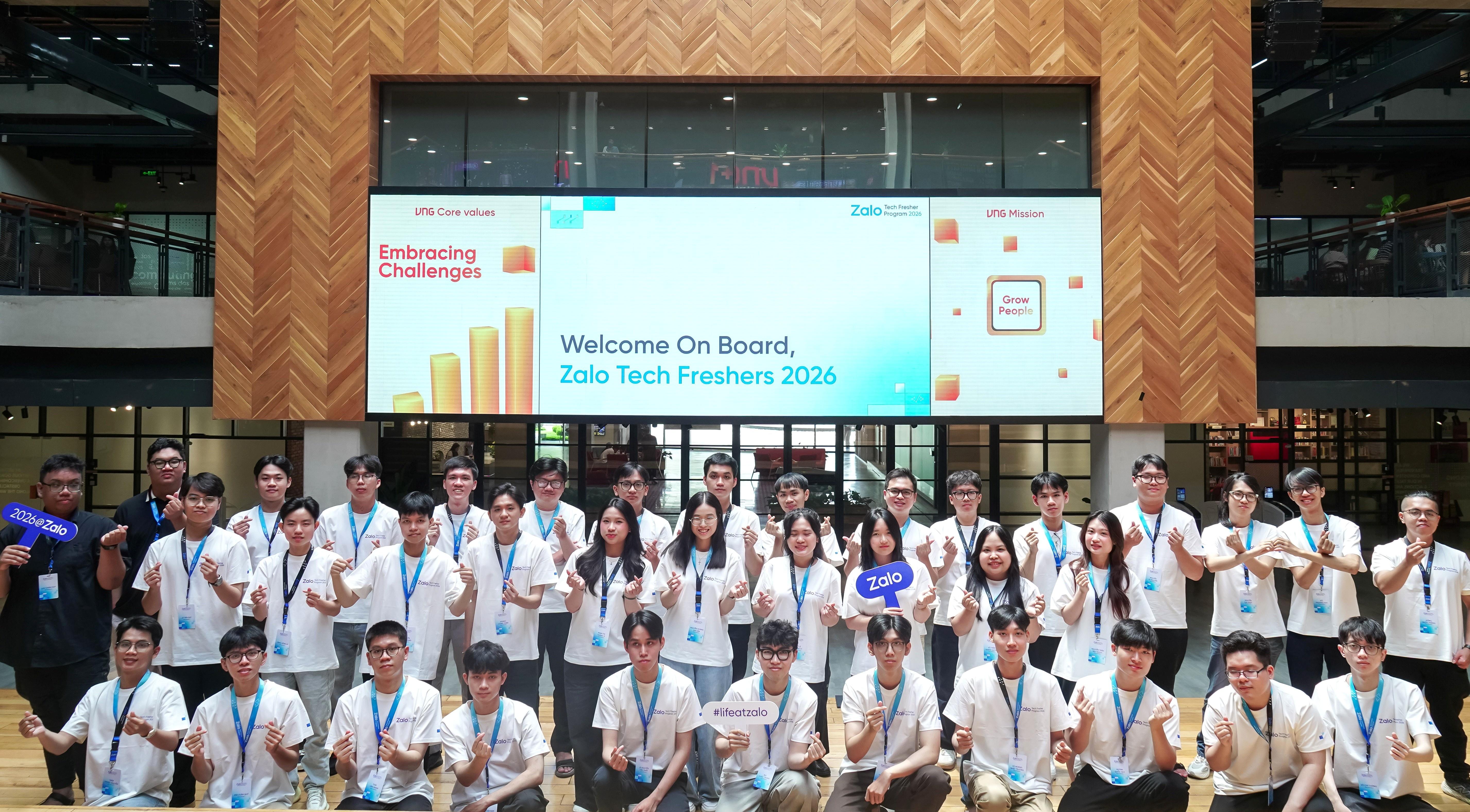  37 gương mặt Zalo Tech Fresher 2026. 
