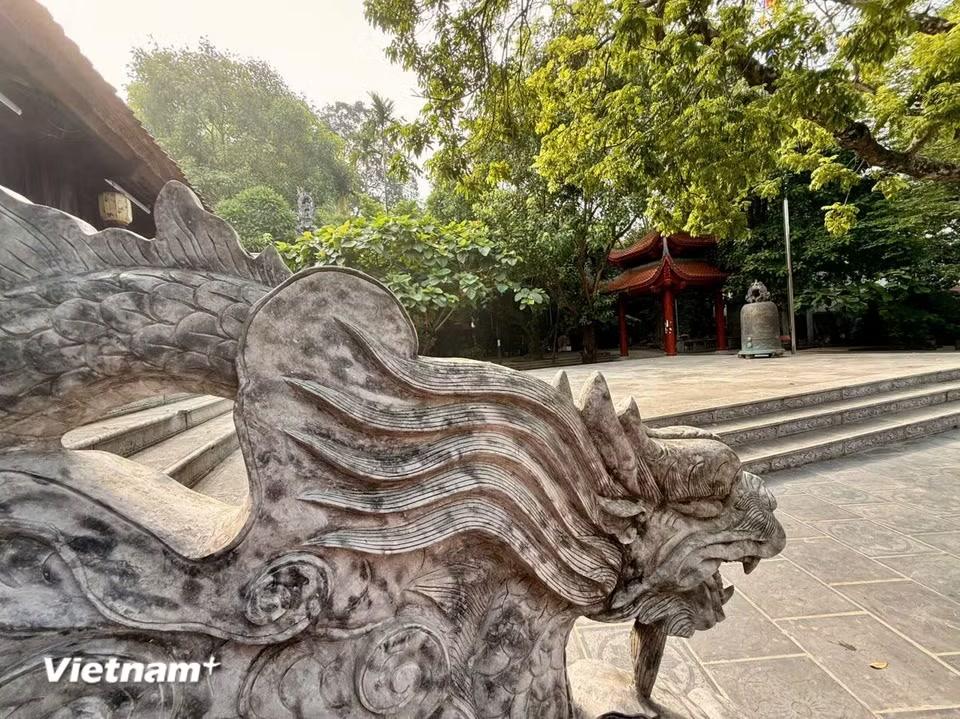 Chùa Khai Nguyên với khuôn viên hài hòa mang nét truyền thống đặc trưng. (Ảnh: Thái Hà/Vietnam+)