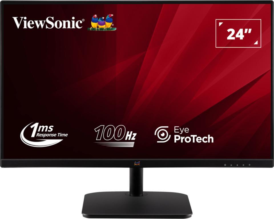  ViewSonic VA2432-H cho thấy nhóm 24 inch phổ thông đã chú trọng hơn đến độ mượt và công nghệ hỗ trợ mắt. 