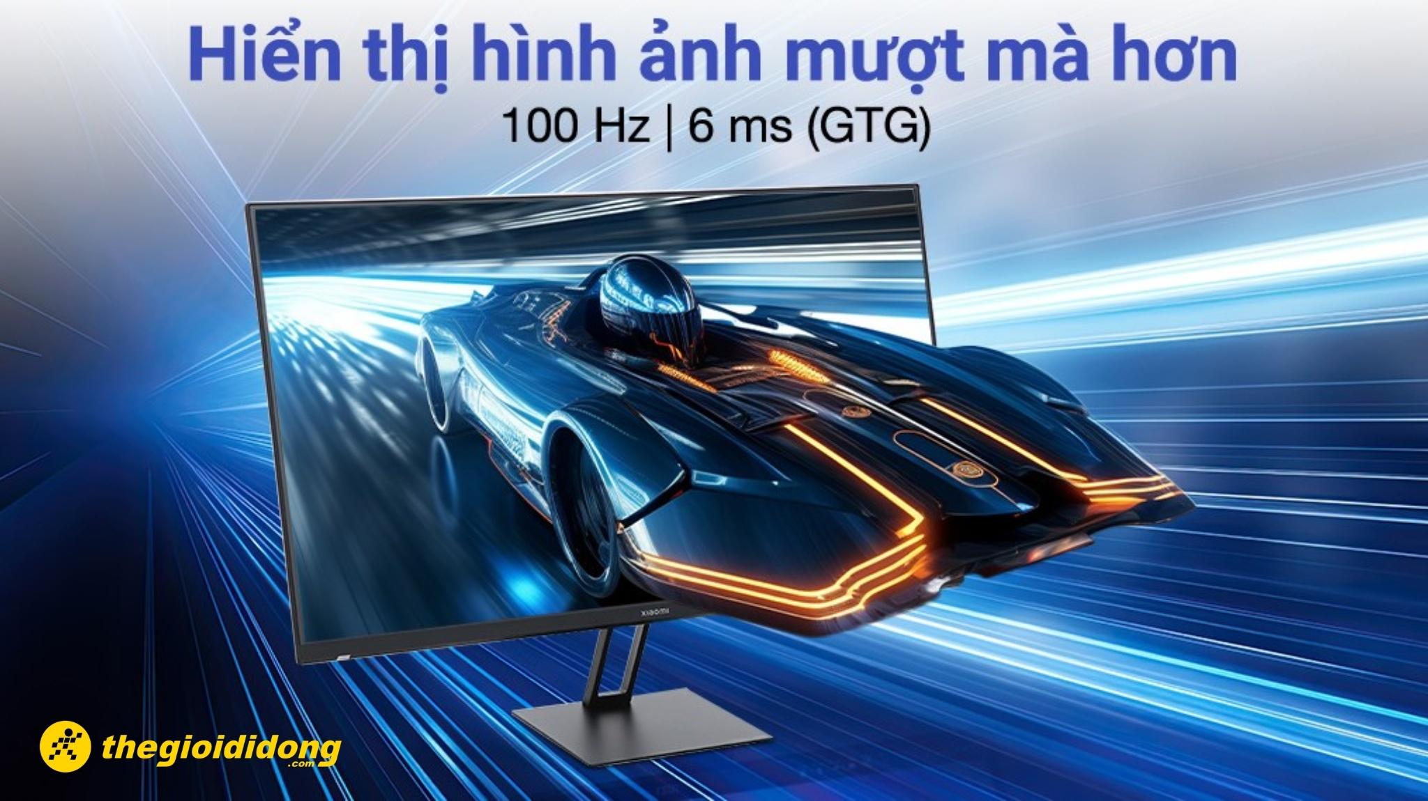 Tần số quét 100 Hz giúp hình ảnh chuyển động mượt hơn. 