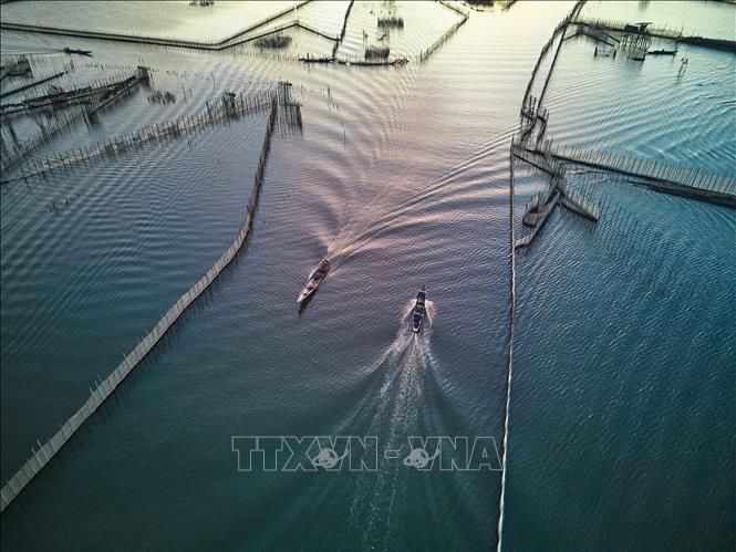 Vẻ đẹp của Đầm Chuồn trong ánh bình minh