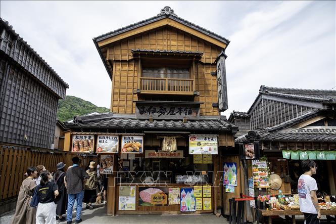 Cửa hàng bán thịt bò Matsusaka nổi tiếng của tỉnh Mie.
