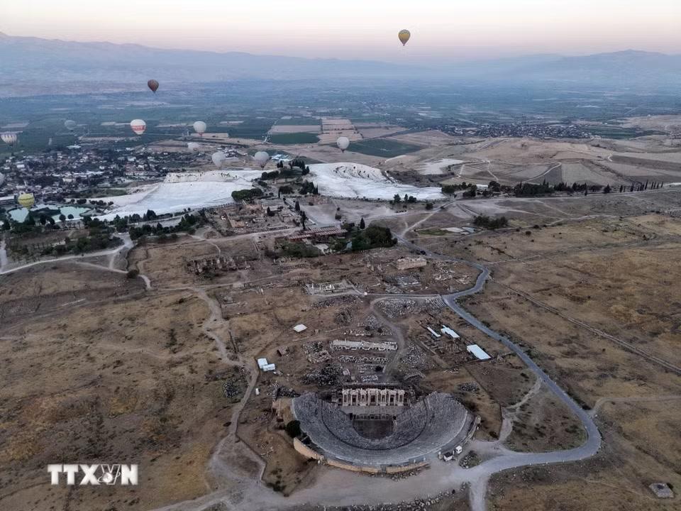 Quang cảnh thành cổ Hierapolis ở Denizli, Thổ Nhĩ Kỳ, ngày 25/8/2026. (Ảnh: THX/TTXVN phát)
