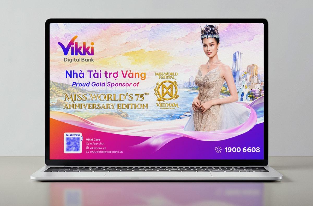 Vikki Digital Bank đồng hành Miss World 2026.