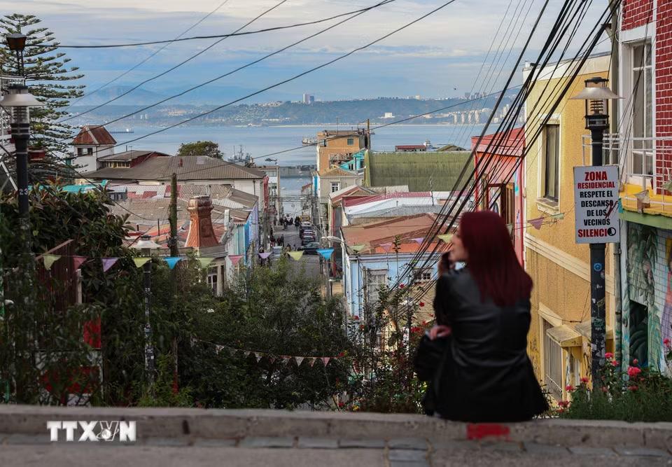 Quang cảnh thành phố Valparaiso, Chile. (Ảnh: THX/TTXVN phát)
