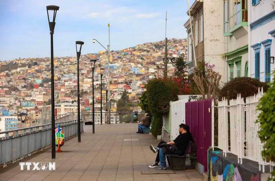 Quang cảnh thành phố Valparaiso, Chile. (Ảnh: THX/TTXVN phát)