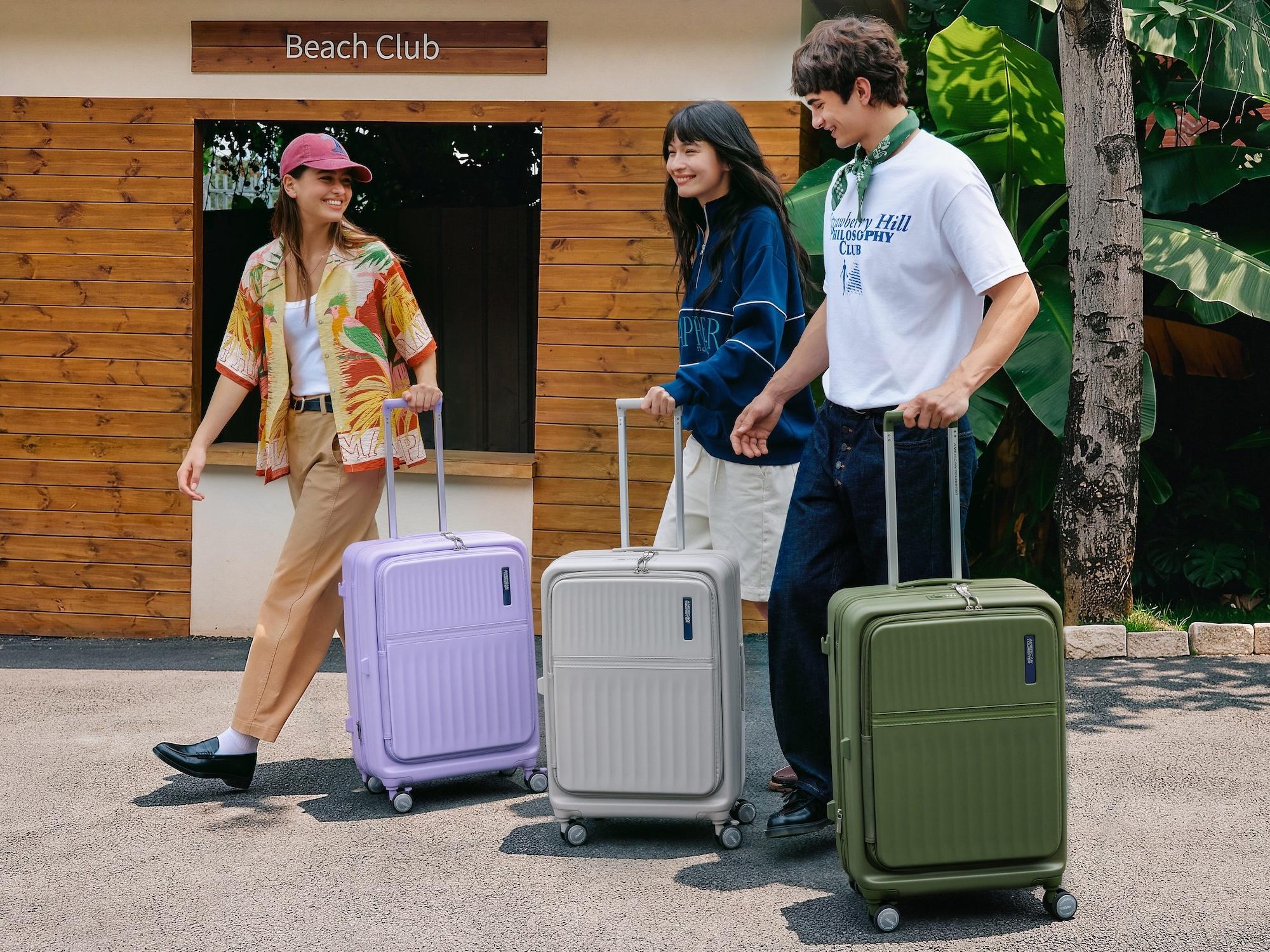 Bộ sưu tập vali Tranto mới với bảng màu thời trang. Ảnh: American Tourister.