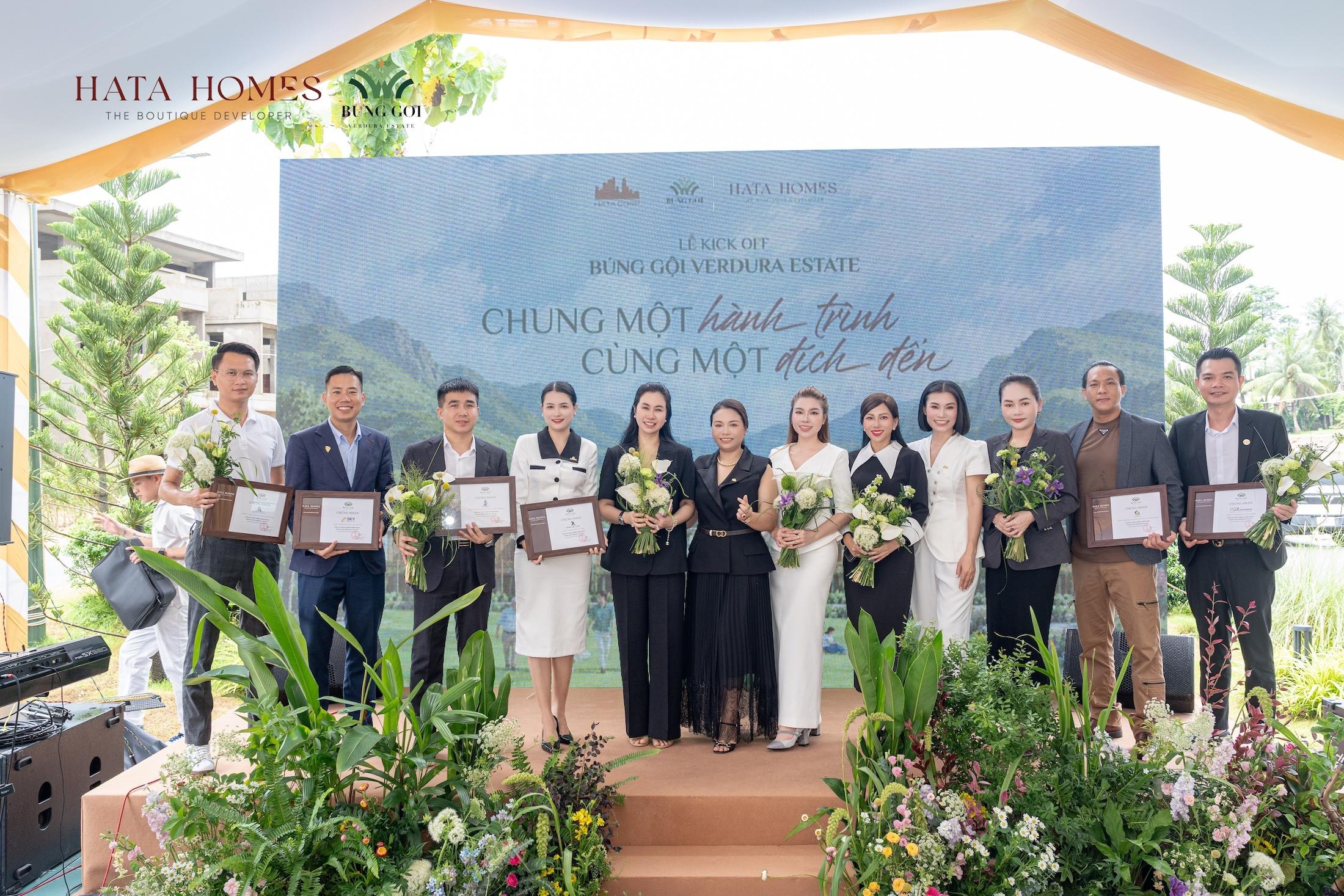  7 đại lý cộng sự phân phối Búng Gội Verdura Estate giai đoạn II của Hata Homes.