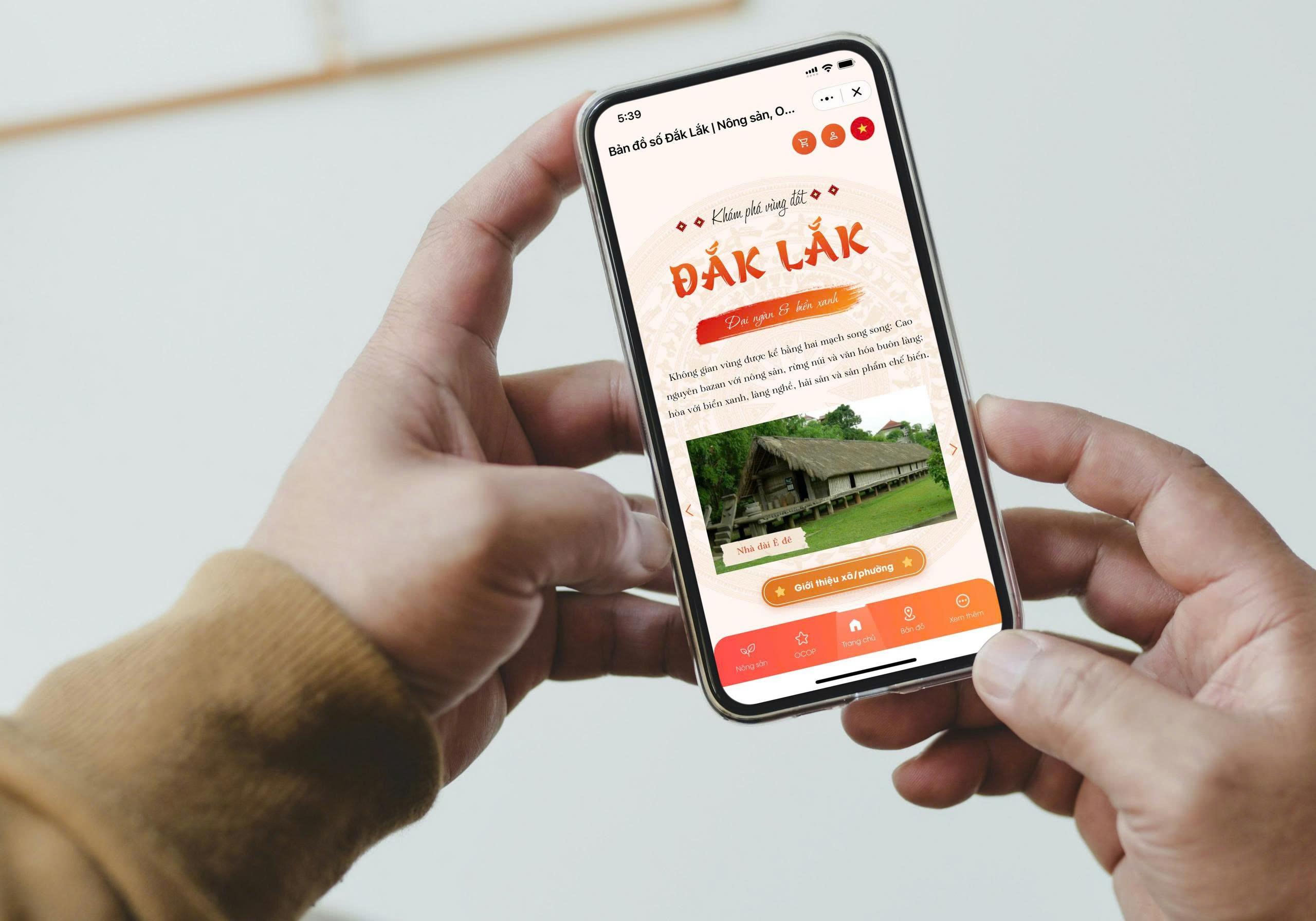  Mini App Bản đồ số nông sản Đắk Lắk tổng hợp thông tin về hệ sản vật phong phú, từ nông sản cao nguyên, hải sản đến làng nghề của tỉnh. 