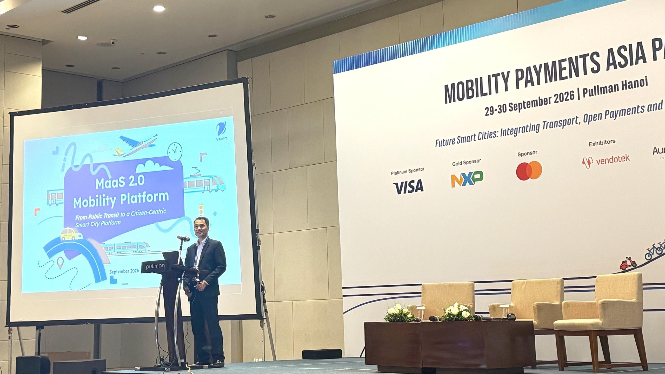  Ông Nguyễn Đăng Thắng chia sẻ về MaaS 2.0 - mô hình nền tảng di chuyển tích hợp, hướng tới hệ sinh thái giao thông đô thị thông minh và lấy người dân làm trung tâm.