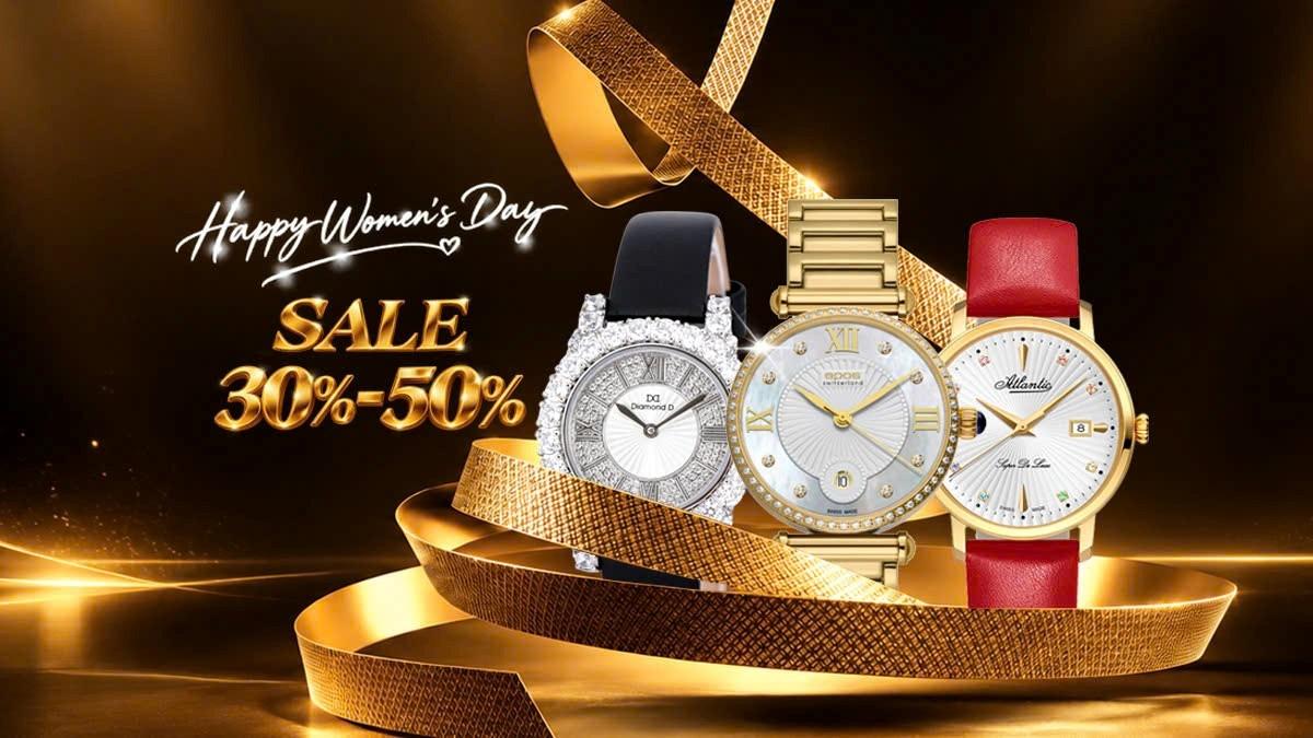  Đăng Quang Watch giới thiệu chương trình giảm giá 30-50% nhân dịp 20/10. 