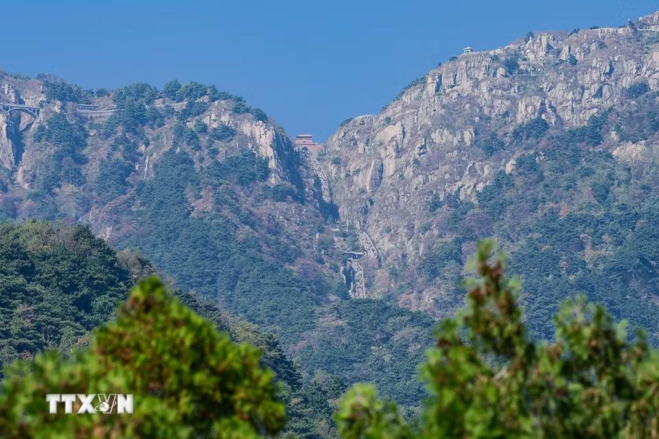 Cảnh đẹp mùa Thu ở tỉnh Sơn Đông, Trung Quốc.(Ảnh: THX/TTXVN phát)