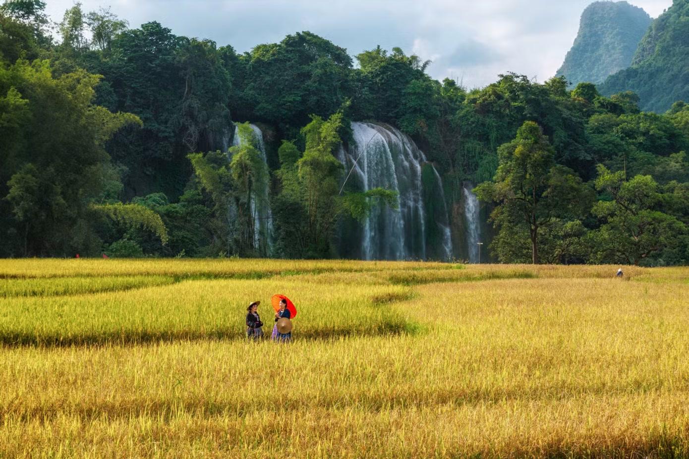 Thác Bản Giốc nằm cách Hà Nội 331km và cách trung tâm Cao Bằng chừng 90km. Thác Bản Giốc nằm trên tuyến biên giới Trung - Việt, vì vậy phần thác chính đang được Việt Nam và Trung Quốc cùng khai thác du lịch và phần thác phụ thì nằm hoàn toàn trong lãnh thổ Việt Nam. Thác Bản Giốc nằm trên dòng chảy của sông Quây Sơn, con sông này bắt nguồn từ Trung Quốc rồi chảy vào lãnh thổ Việt Nam tại Ngọc Khê, Trùng Khánh.