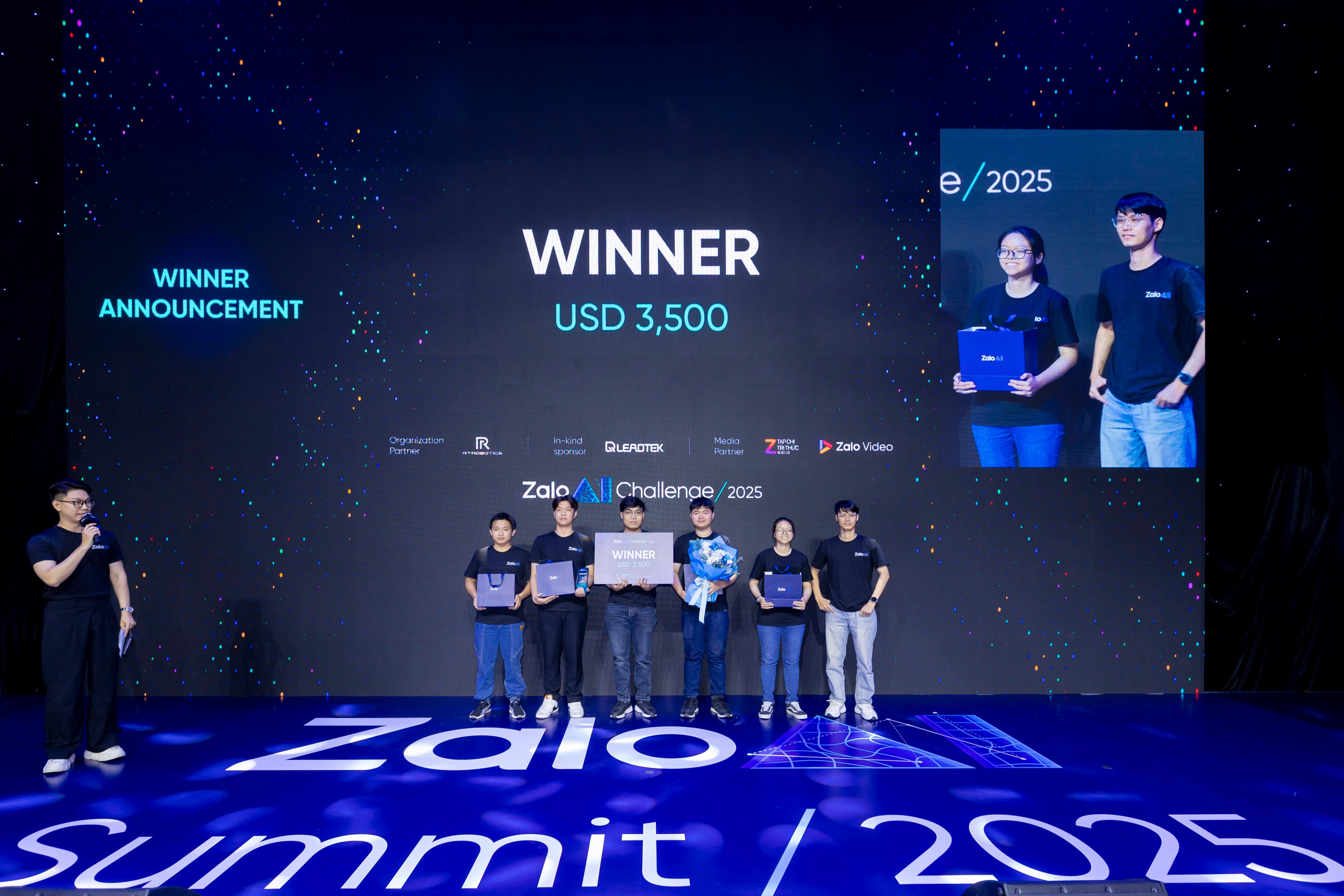  Lễ trao giải cuộc thi Zalo AI Challenge 2025. 