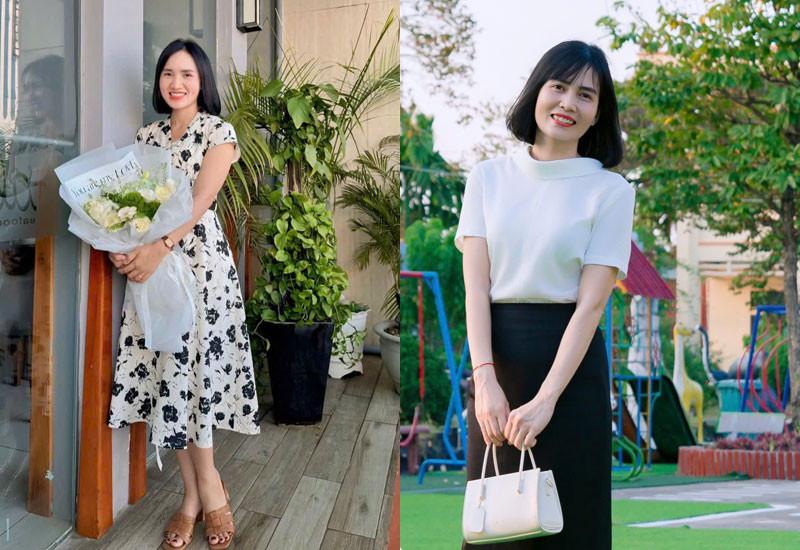 Chị Nga và chị Thuyên (từ trái sang) thương mẹ kế như mẹ ruột 