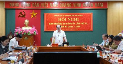 Đảng ủy các cơ quan Đảng tỉnh Thái Nguyên: Thảo luận, thống nhất nhiều nội dung