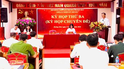 HĐND phường Hoàng Mai họp chuyên đề về đầu tư công