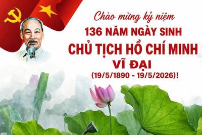 Đẩy mạnh tuyên truyền kỷ niệm 136 năm Ngày sinh Chủ tịch Hồ Chí Minh