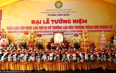 Hà Nội: Tưởng niệm 25 năm ngày Trưởng lão Hòa thượng Thích Kim Cương Tử viên tịch