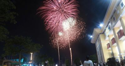 Mãn nhãn drone show, pháo hoa trong đêm khai mạc du lịch Thái Nguyên 2026