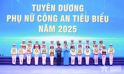 Bộ Công an vinh danh phụ nữ Công an tiêu biểu, xuất sắc năm 2025