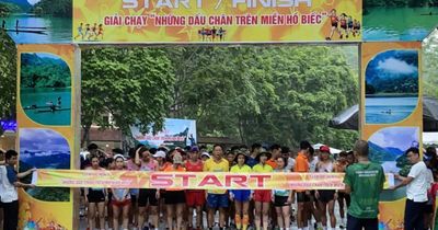 Gần 700 vận động viên hội tụ bên hồ nước ngọt lớn nhất Việt Nam để tham gia giải chạy