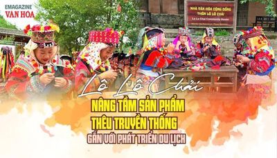 (Emagazine) Lô Lô Chải nâng tầm sản phẩm thêu truyền thống gắn với phát triển du lịch