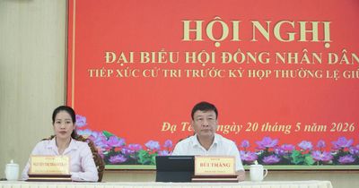Phó Bí thư Tỉnh ủy Lâm Đồng Bùi Thắng tiếp xúc cử tri xã Đạ Tẻh 2