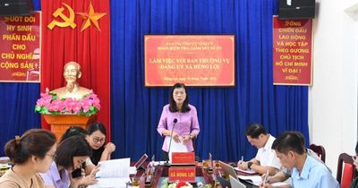 Tuyên Quang: Đoàn kiểm tra, giám sát của Ban Thường vụ Tỉnh ủy làm việc tại xã Hùng Lợi