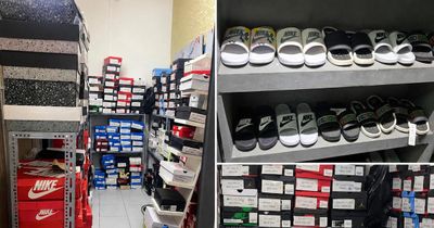 Thu giữ 1.412 đôi giày, dép nghi giả mạo nhãn hiệu Nike, Adidas, NB
