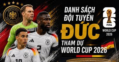 Danh sách đội tuyển Đức tham dự World Cup 2026