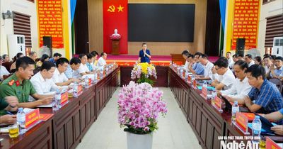 Phó Bí thư Tỉnh ủy Võ Thị Minh Sinh làm việc với 7 xã vùng Nghi Lộc