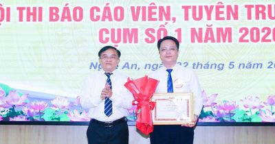 Trao 16 giải thưởng tại Hội thi Báo cáo viên, tuyên truyền viên giỏi cụm 1 tỉnh Nghệ An