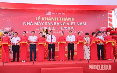 Công ty SanBang Việt Nam khánh thành Nhà máy sản xuất hàng dệt gia dụng tại KCN dệt may Rạng Đông