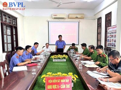 VKSND Khu vực 5, TP Cần Thơ họp liên ngành tháo gỡ vướng mắc nhiều vụ án phức tạp