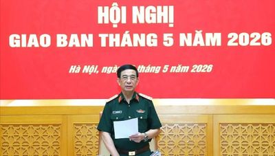 Đại tướng Phan Văn Giang chủ trì hội nghị giao ban Bộ Quốc phòng