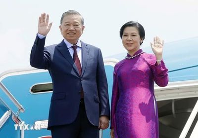 Tổng Bí thư, Chủ tịch nước Tô Lâm và phu nhân lên đường thăm chính thức Thái Lan