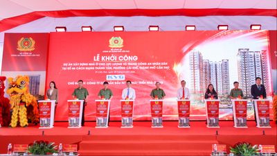 Khởi công dự án nhà ở gần 1.900 tỉ đồng cho lực lượng Công an tại Cần Thơ