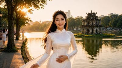 Khi công nghệ AI kể câu chuyện tà áo dài Việt Nam