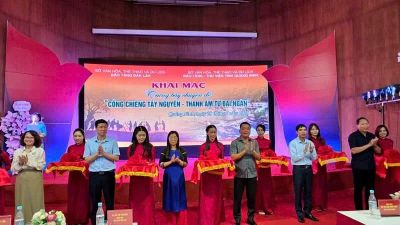 Khai mạc Triển lãm 'Cồng chiêng Tây Nguyên-Thanh âm từ Đại ngàn'