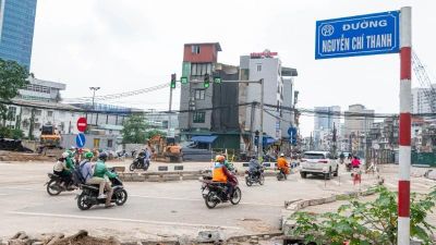 Điều chỉnh tổ chức giao thông nút La Thành-Nguyễn Chí Thanh phục vụ thi công Metro số 5