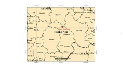 Quảng Ngãi: Động đất có độ lớn 3.7 xảy ra tại xã Măng Đen