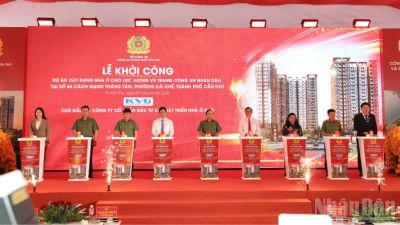 Bộ Công an khởi công dự án nhà ở dành cho lực lượng vũ trang tại Cần Thơ