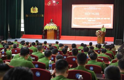 Gần 900 cán bộ chiến sĩ tham gia lớp tập huấn nghiệp vụ công tác Cảnh sát khu vực